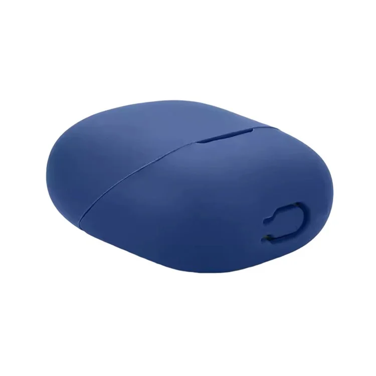 For Xiaomi Buds 5 Case Bluetooth Earphone Silicone Skin Cover with Anti-Lost Buckle - Dark Blue