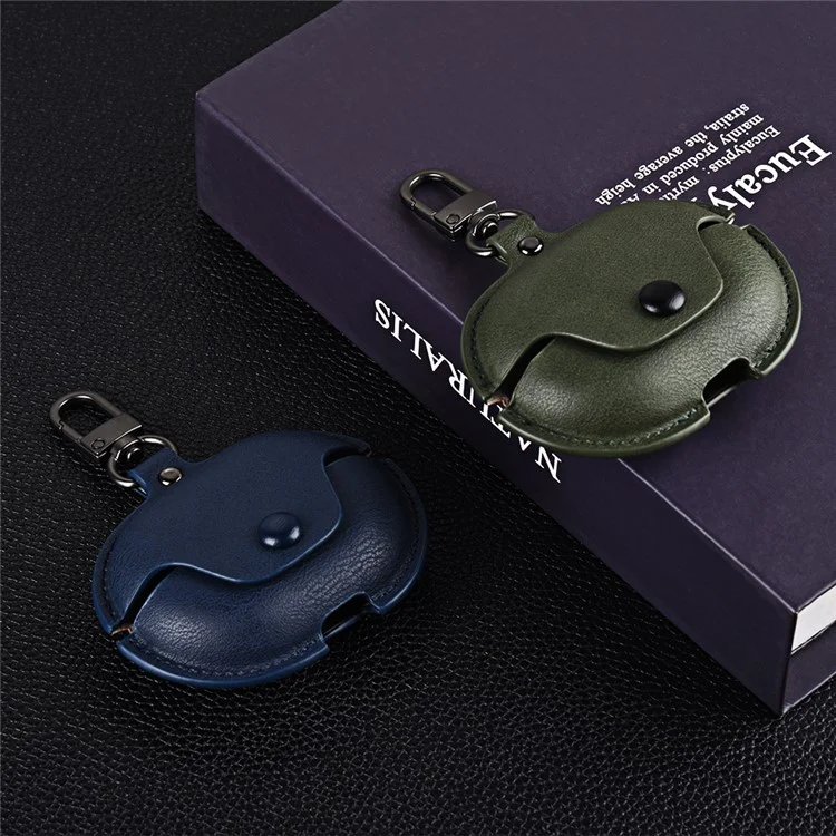 For Huawei FreeClip Earphone Case PU Leather Bluetooth Headset Charging Bin Sleeve - Dark Brown