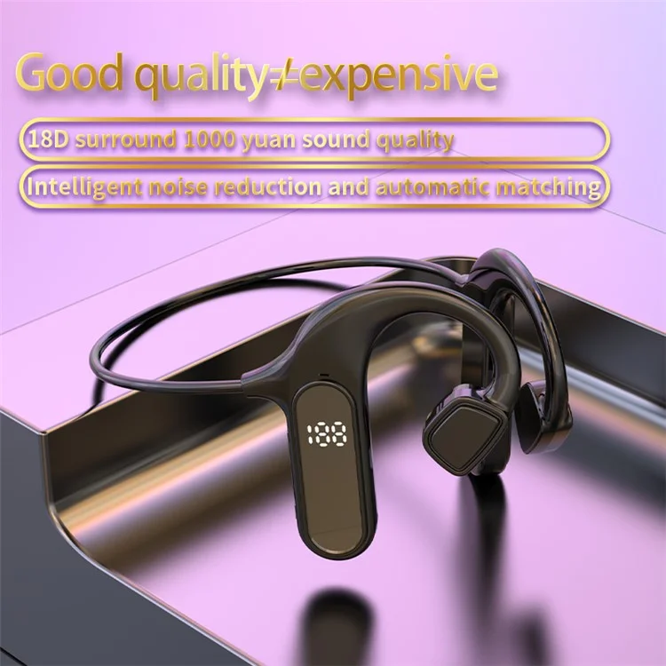 VG09 Bone Conduction Open Ear Headphones Wireless Bluetooth Sports Earphones Support TF Card VG09 Bone Conduction Open Ear Headphones Wireless Bluetooth Sports Earphones Support TF Card